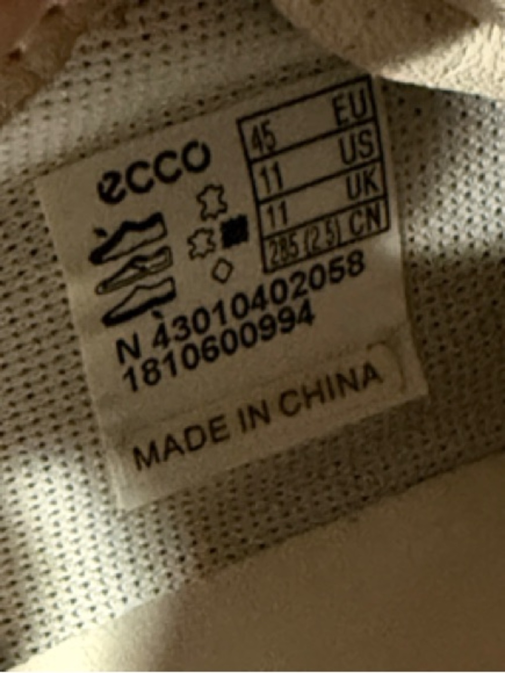 ECCO Soft 7 Marine Perforated Navy Low Top Sneakers Men's size 11 (EU 45) - Picture 6 of 13